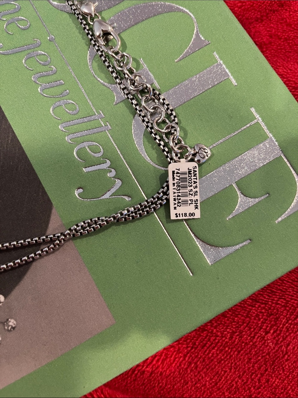 Brighton Silver Tone Holiday Scene Pendant Necklace - Picture 2 of 7